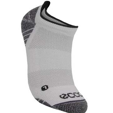 Men's Ecco Golf Low-cut Socks White | USA 839YXF